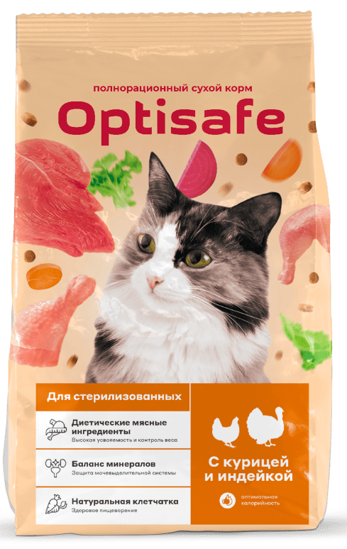 Корм сухой для стерилизованных кошек